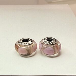 Pandora Pink Heart Murano Glass Charm – Retired